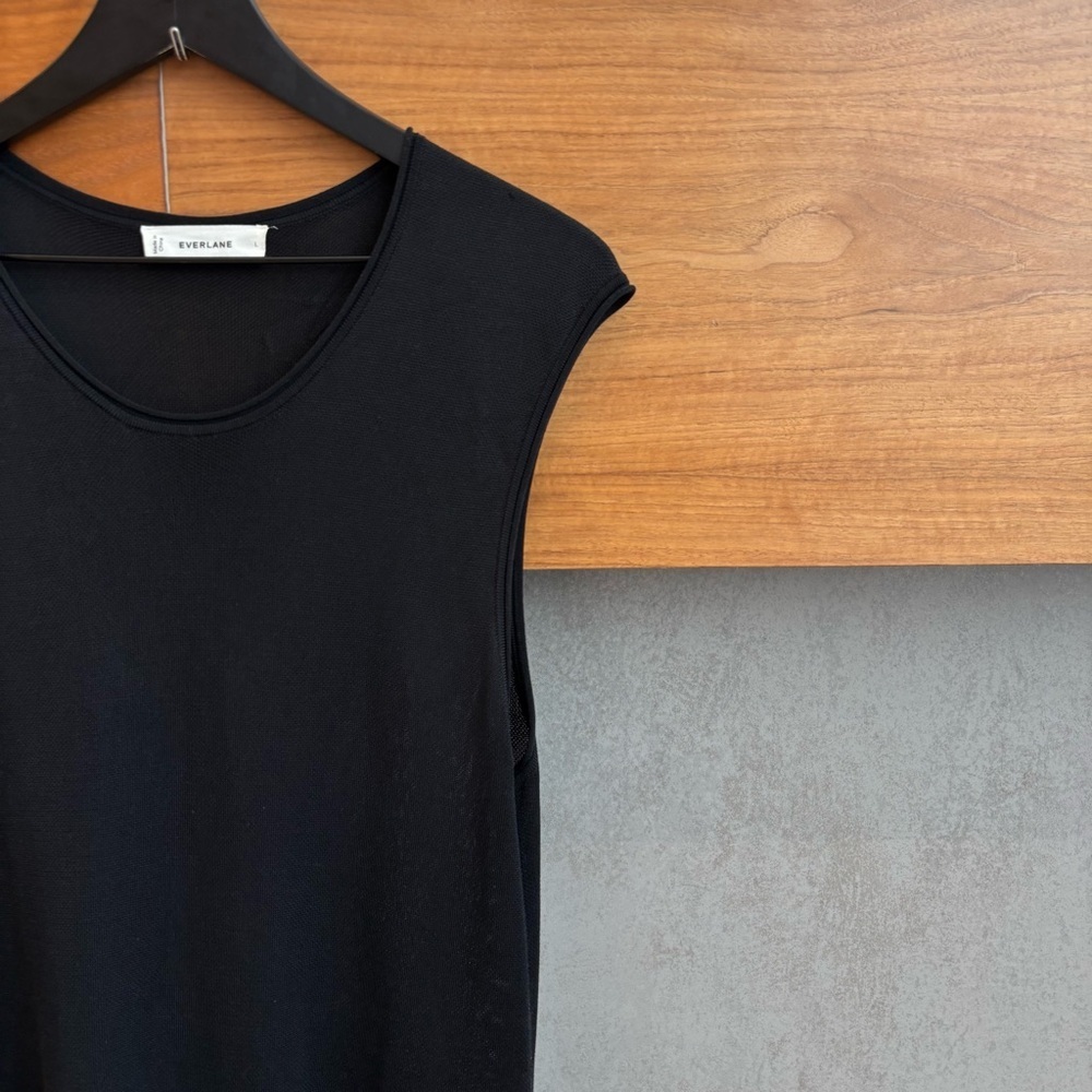 Everlane The Knit Pleated Dress, Size L - Picture 9 of 14